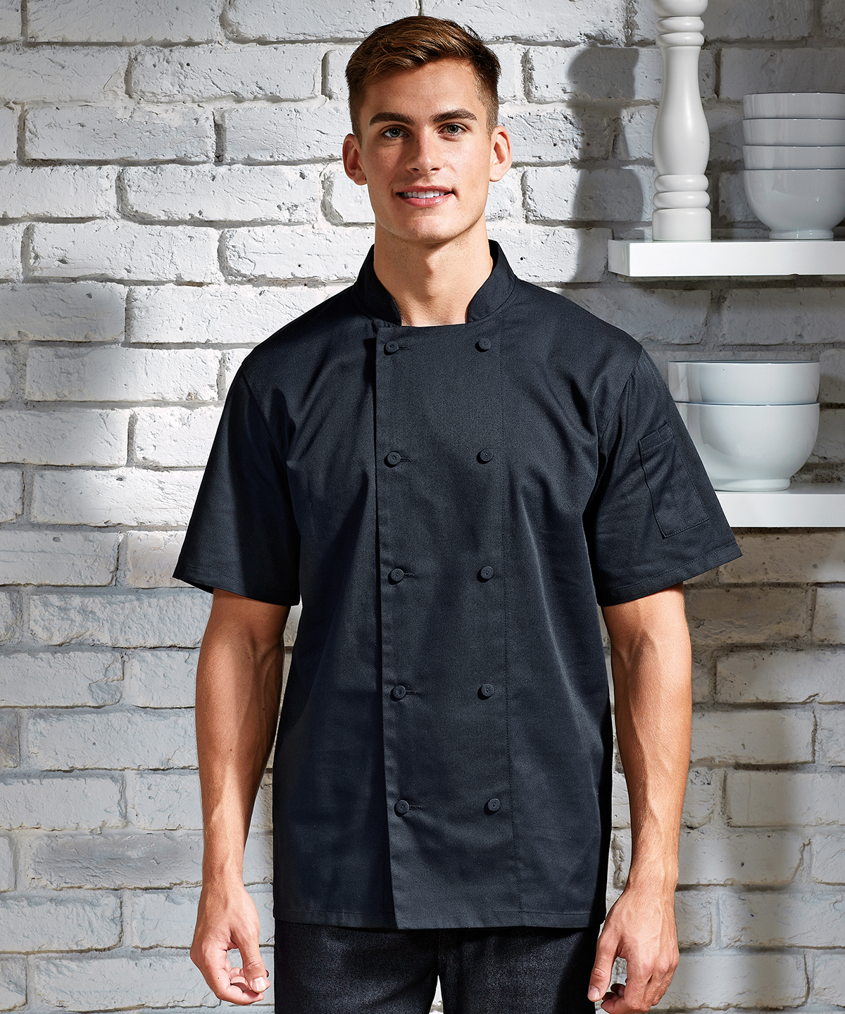 Chefs Coolchecker Short Sleeve Jacket - Image 2