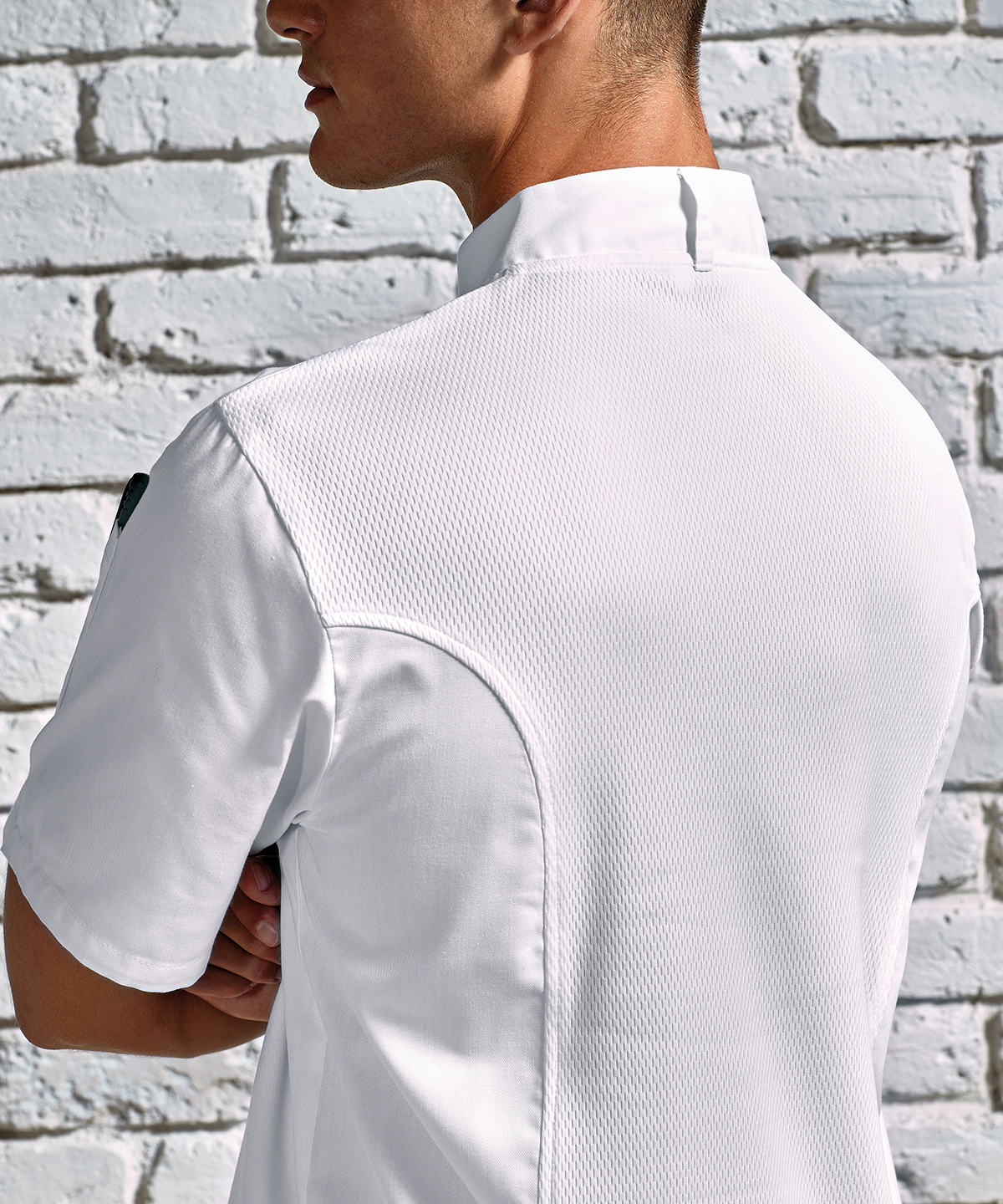 Chefs Coolchecker Short Sleeve Jacket - Image 3